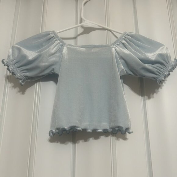 Old Navy - Light Blue Baby Girl Top - 18-24 Months - Picture 5 of 6